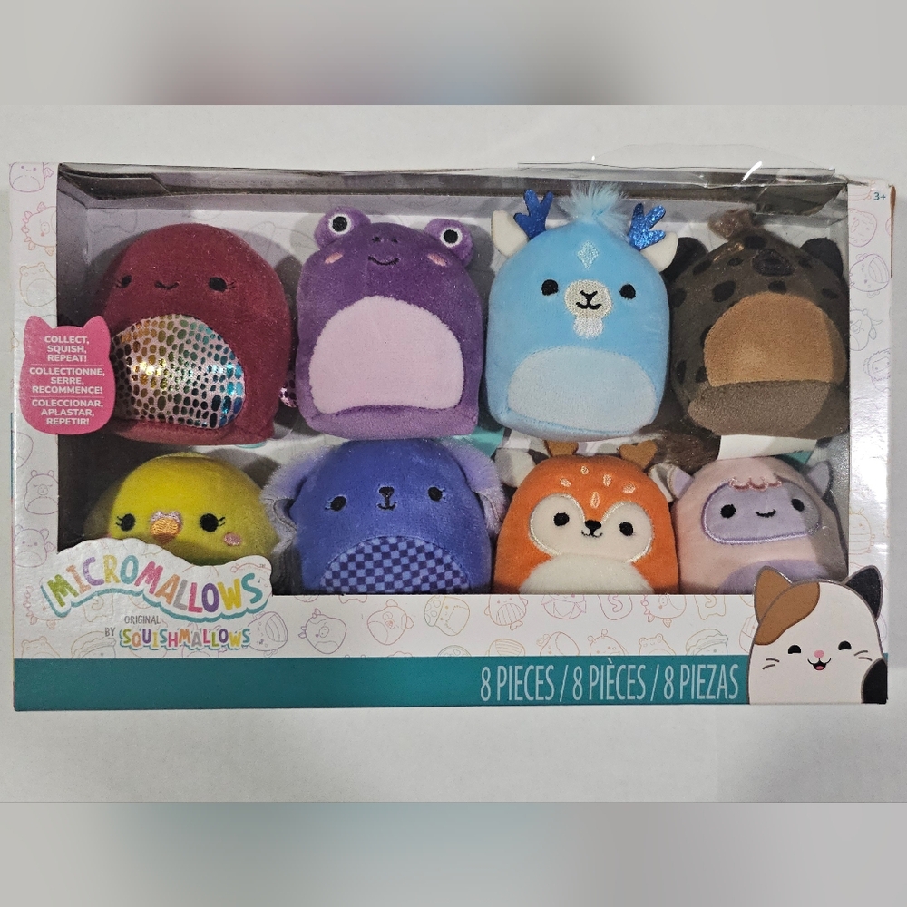 Micromallows Squishmallows 8-Piece Set Plush Animals